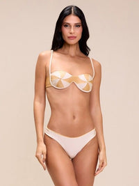 top meia taça areia girassol 1863 mos beachwear