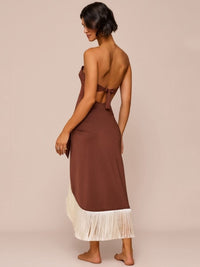 saia franjas marrom mauai 2019 mos beachwear