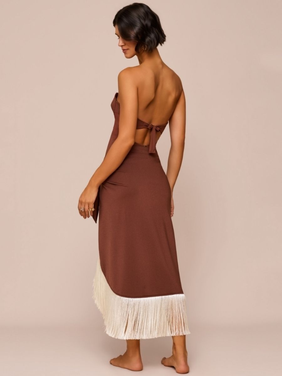 saia franjas marrom mauai 2019 mos beachwear