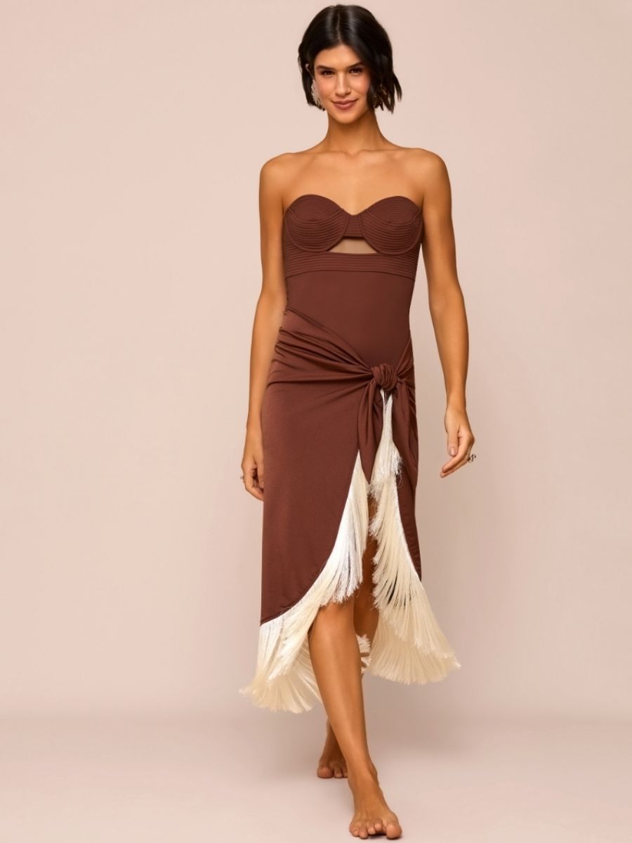 saia franjas marrom mauai 2019 mos beachwear