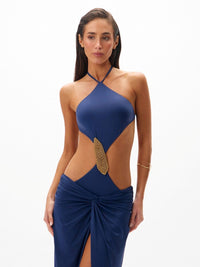 conjunto maiô e saia lavanda azul 0465 oásis resortwear