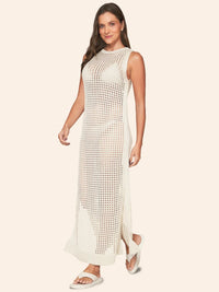 saída de praia longa tricot off white 8505415 lua luá