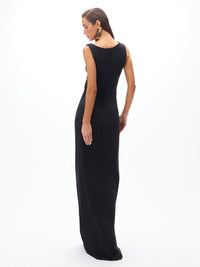 vestido longo jasmim preto 1020 oásis resortwear