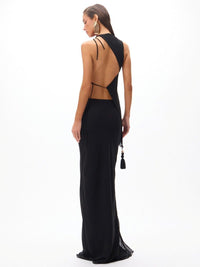 conjunto blusa e saia amarílis preto 0460 oásis resortwear