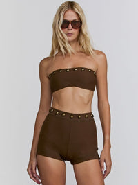 shorts venus marrom SH04 triya