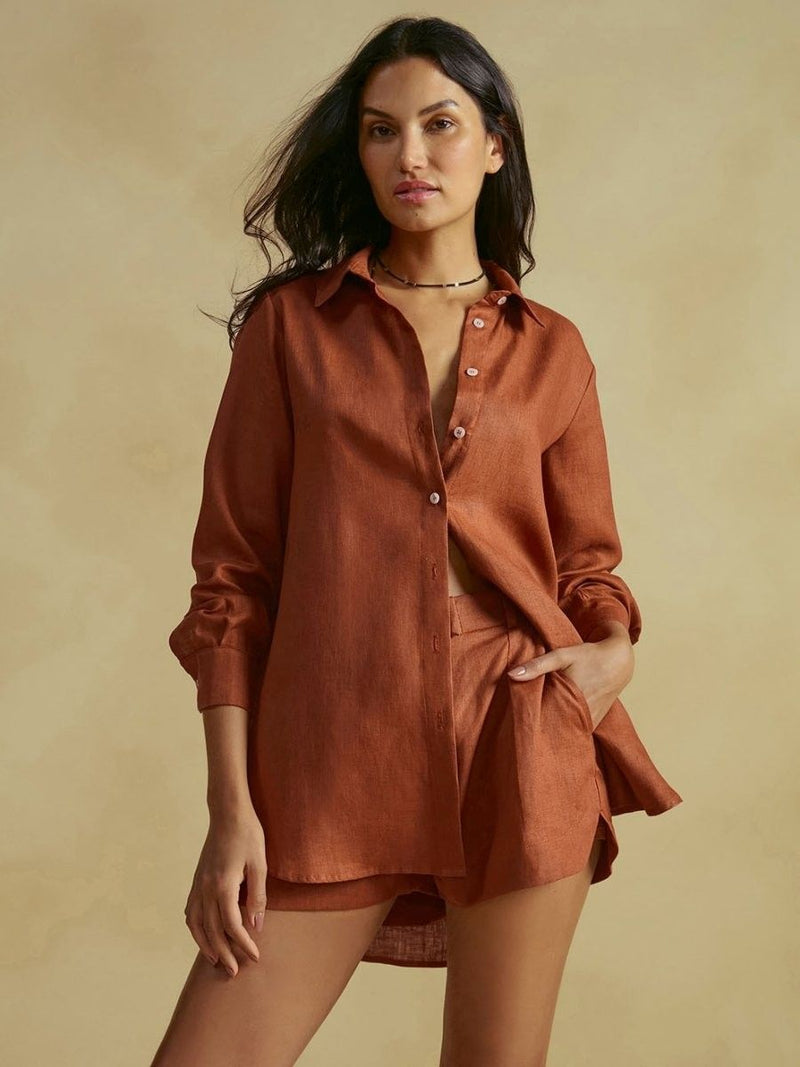 shorts liso âmbar 15568 cia marítima