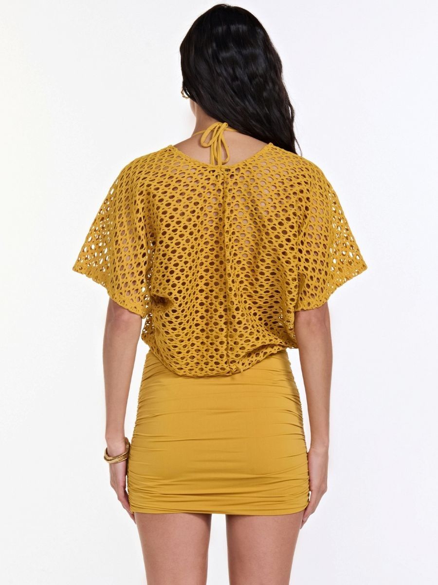 vestido curto yuna amarelo VE04 triya