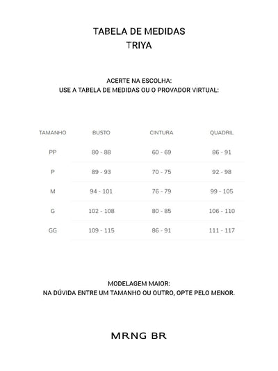 Tabela de medidas