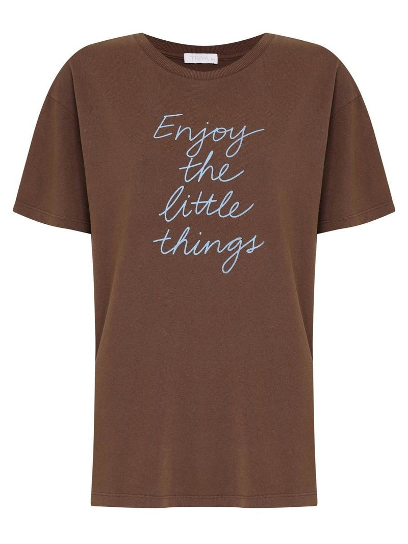camiseta e saia balonê bandana brown BL01 SA07 triya