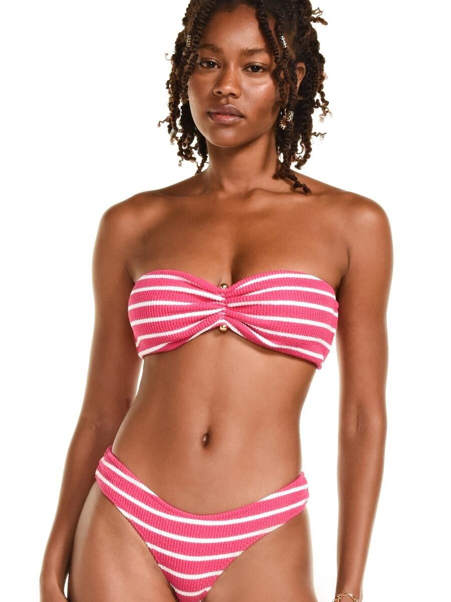 biquíni tqc isla listrado rosa T06 C06 triya