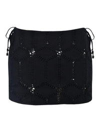 saia curta tricot black SAI25 ostra brasil