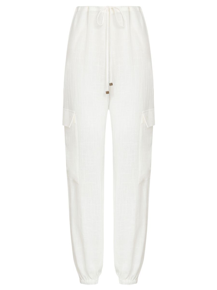 calça cargo marta off white CL02 triya