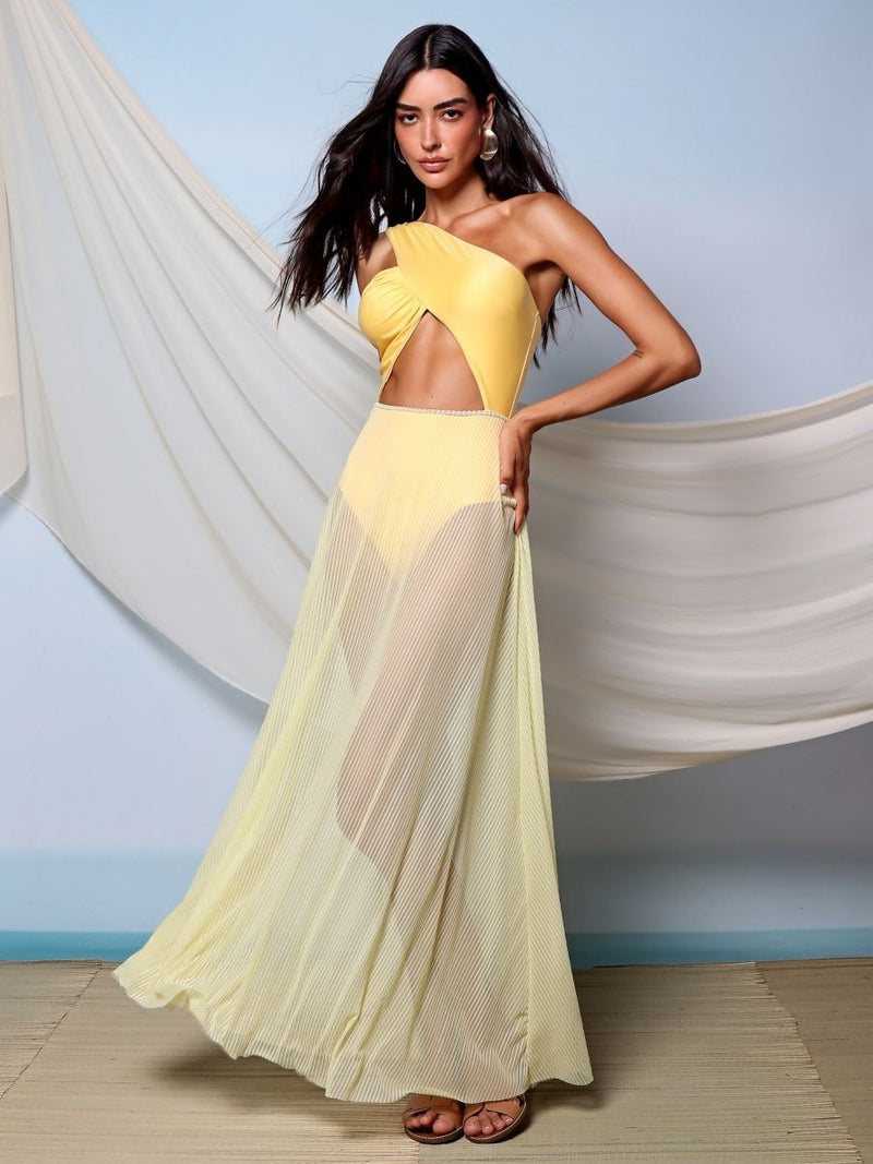 saia tule godê amarelo sol 1116S karla vivian