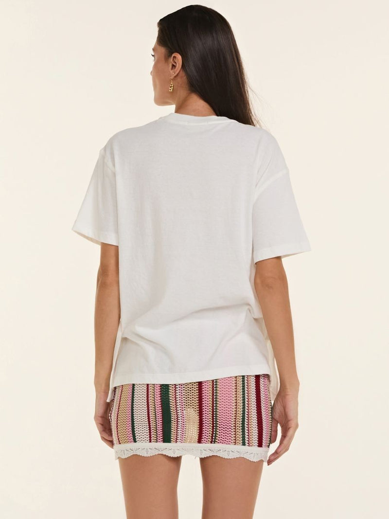 saia curta tricot klein listrado TR02 triya