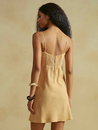 vestido curto areia 20549 cia marítima