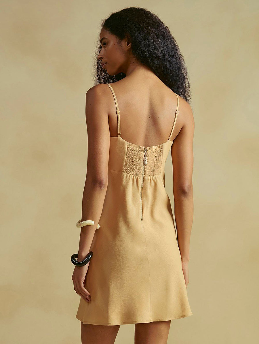 vestido curto areia 20549 cia marítima