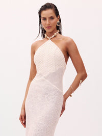 vestido renda off white agatha 0745 oásis resortwear