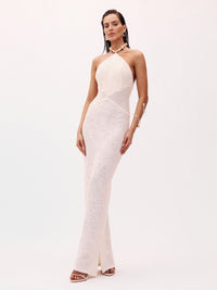 vestido renda off white agatha 0745 oásis resortwear