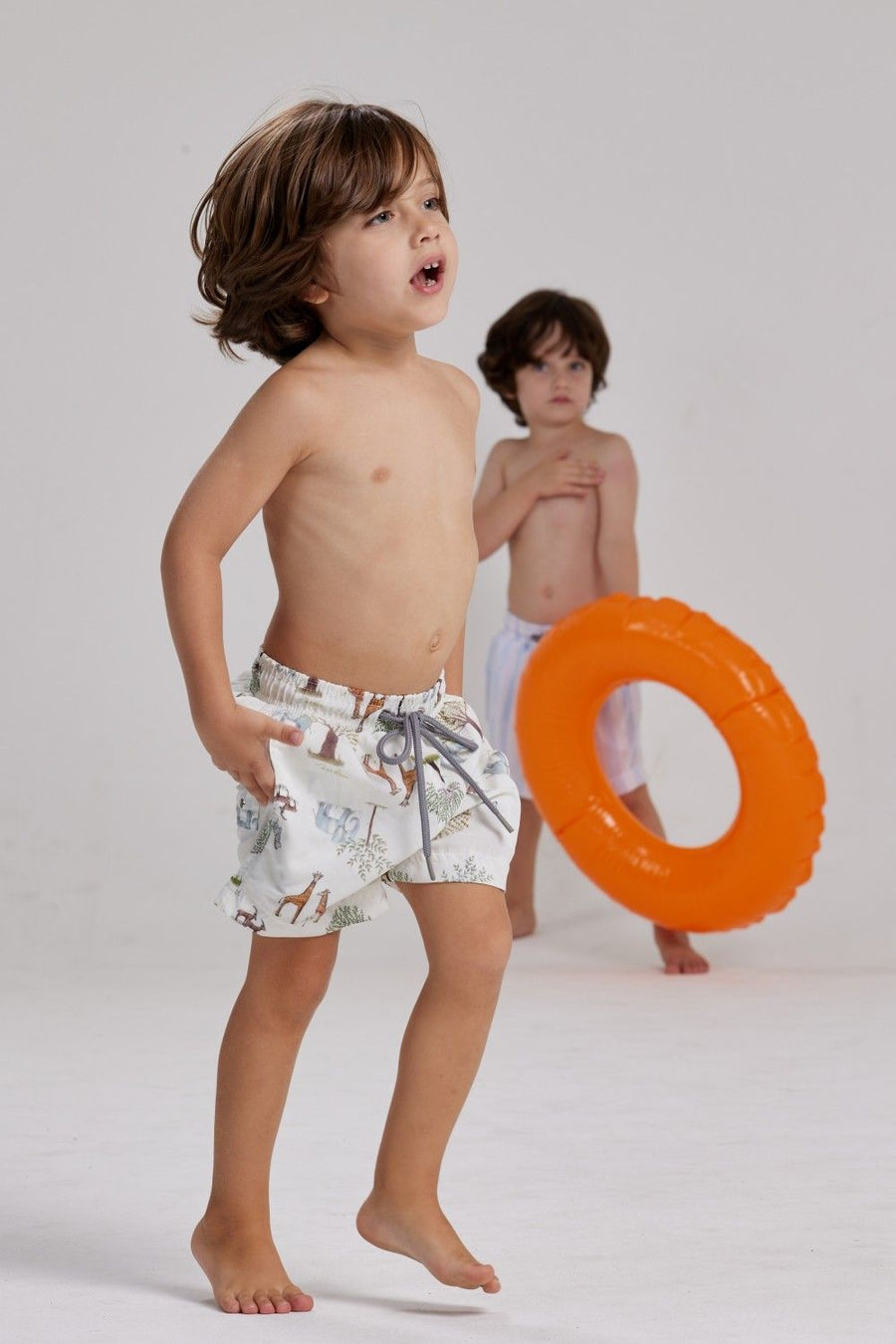 shorts infantil safari 620207 mer bleu