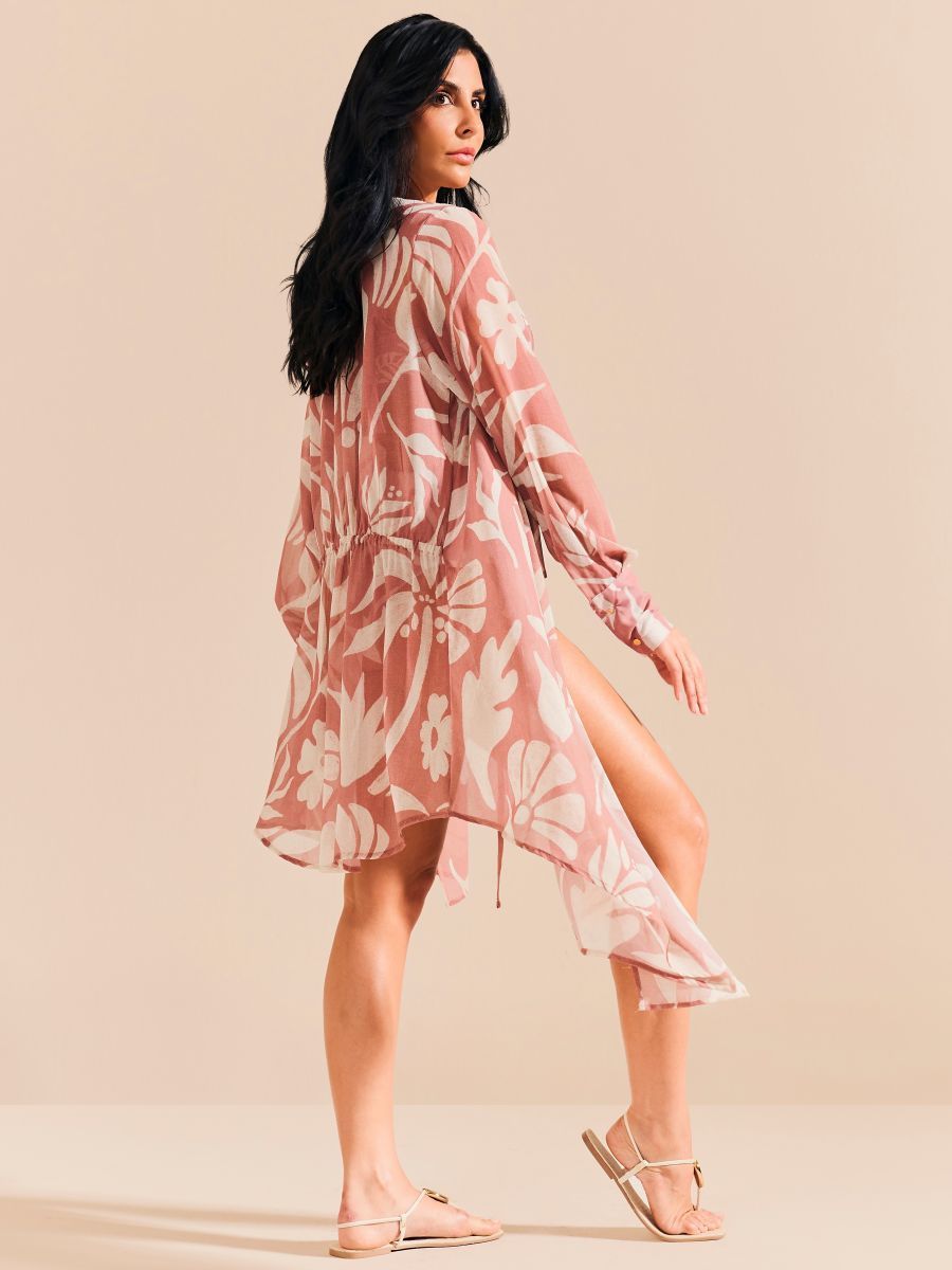 kaftan transpassado sal rosa 1941 de chelles