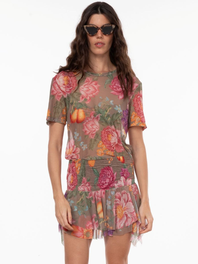 camiseta e saia tule jardim BL08 triya