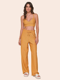 calça tricot mostarda casual days 8337403 lua luá