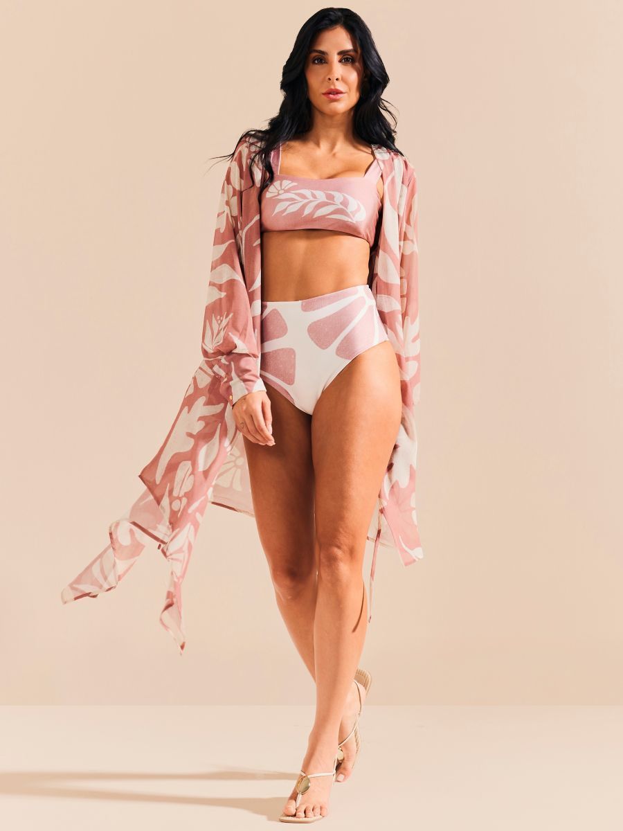 biquíni e kaftan sal rosa 1946 de chelles