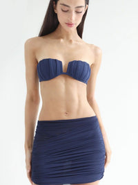 mini saia tule azul marinho SAI24 ostra brasil