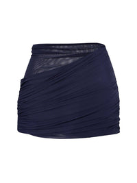 mini saia tule azul marinho SAI24 ostra brasil