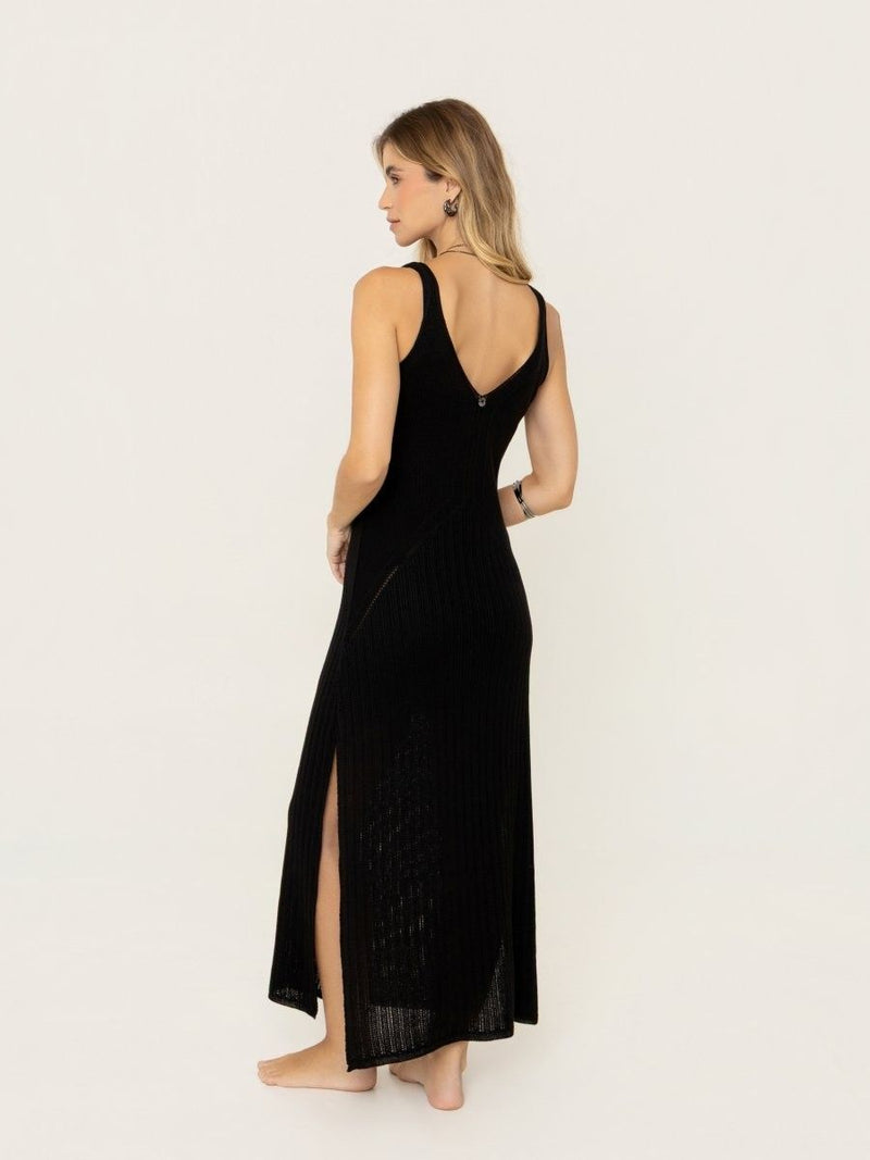 vestido slip tricot preto 9150 brazil del mar