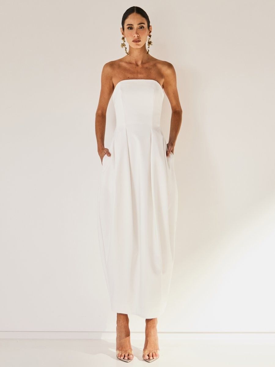 vestido midi off white luma 1004 oásis resortwear