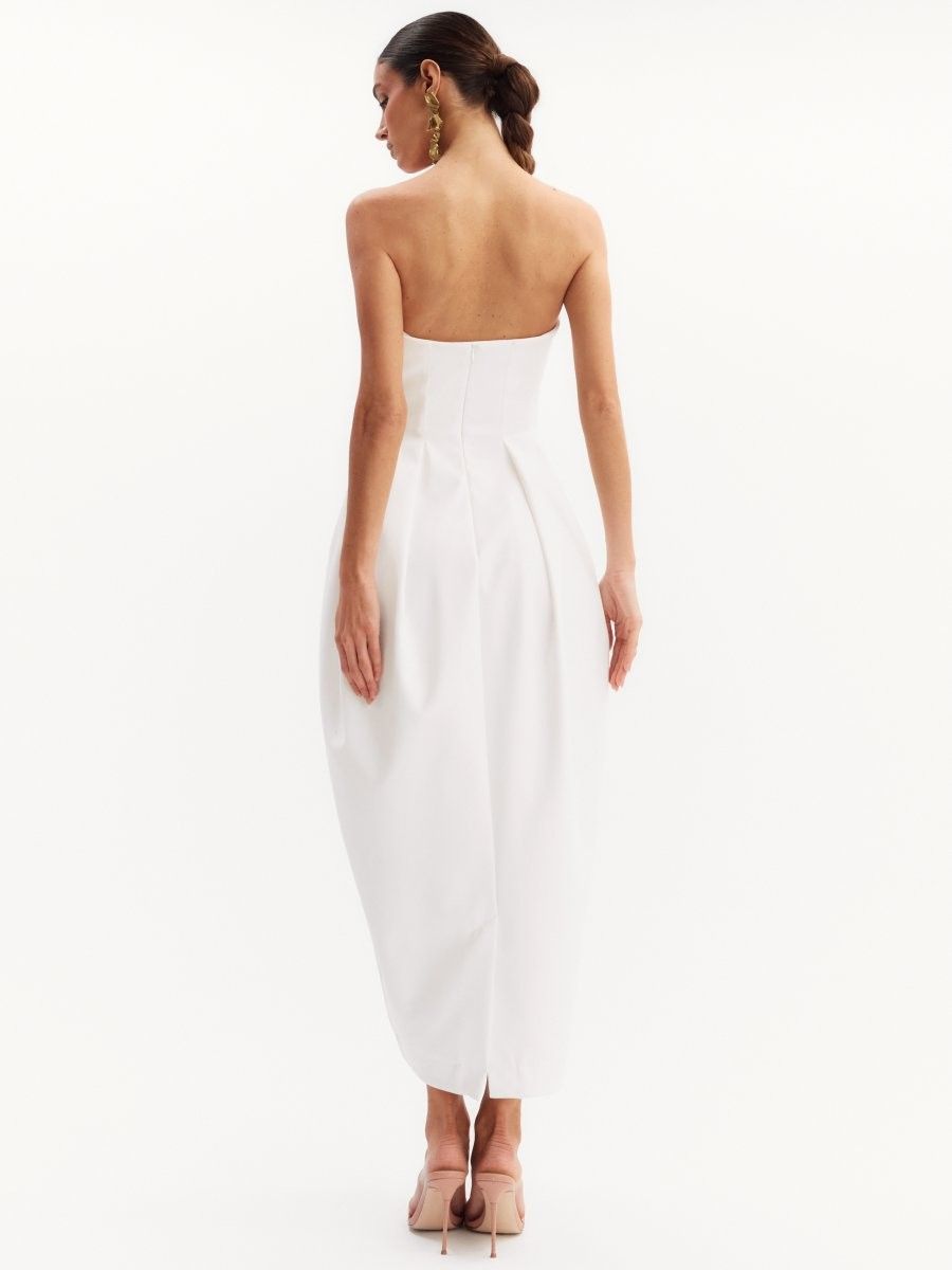 vestido midi off white luma 1004 oásis resortwear