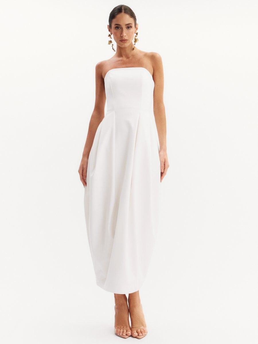 vestido midi off white luma 1004 oásis resortwear
