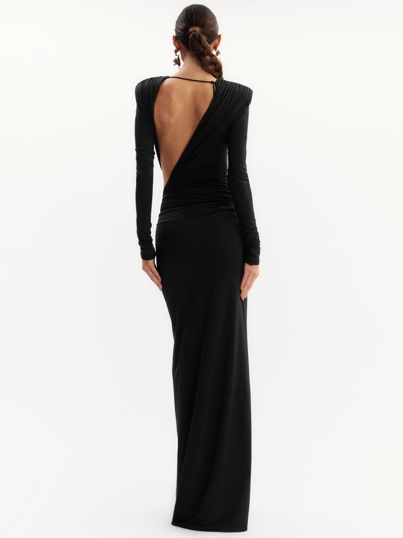 conjunto body e saia preto margot 0451 oásis resortwear