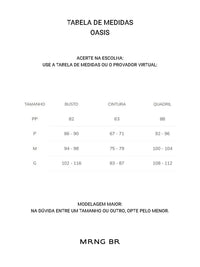 Tabela de medidas
