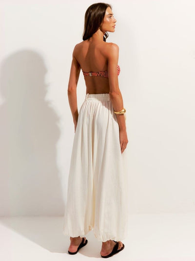 calça aladin linho off white 3402 lefah
