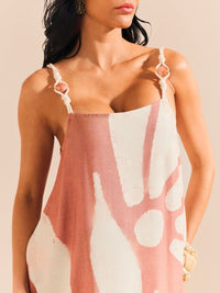 vestido longo floral sal rosa 1940 de chelles