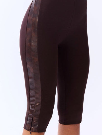 calça capri marrom esther 0001 oásis resortwear