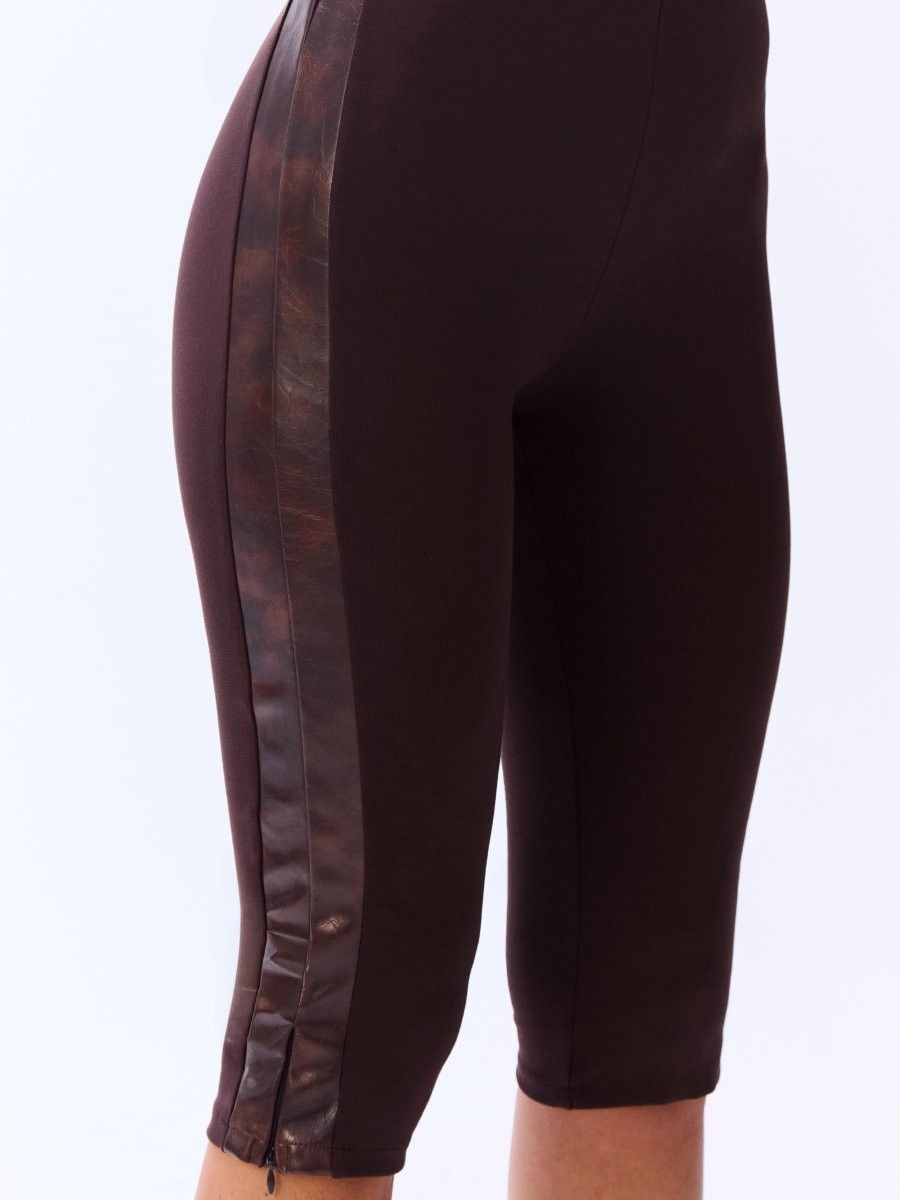 calça capri marrom esther 0001 oásis resortwear