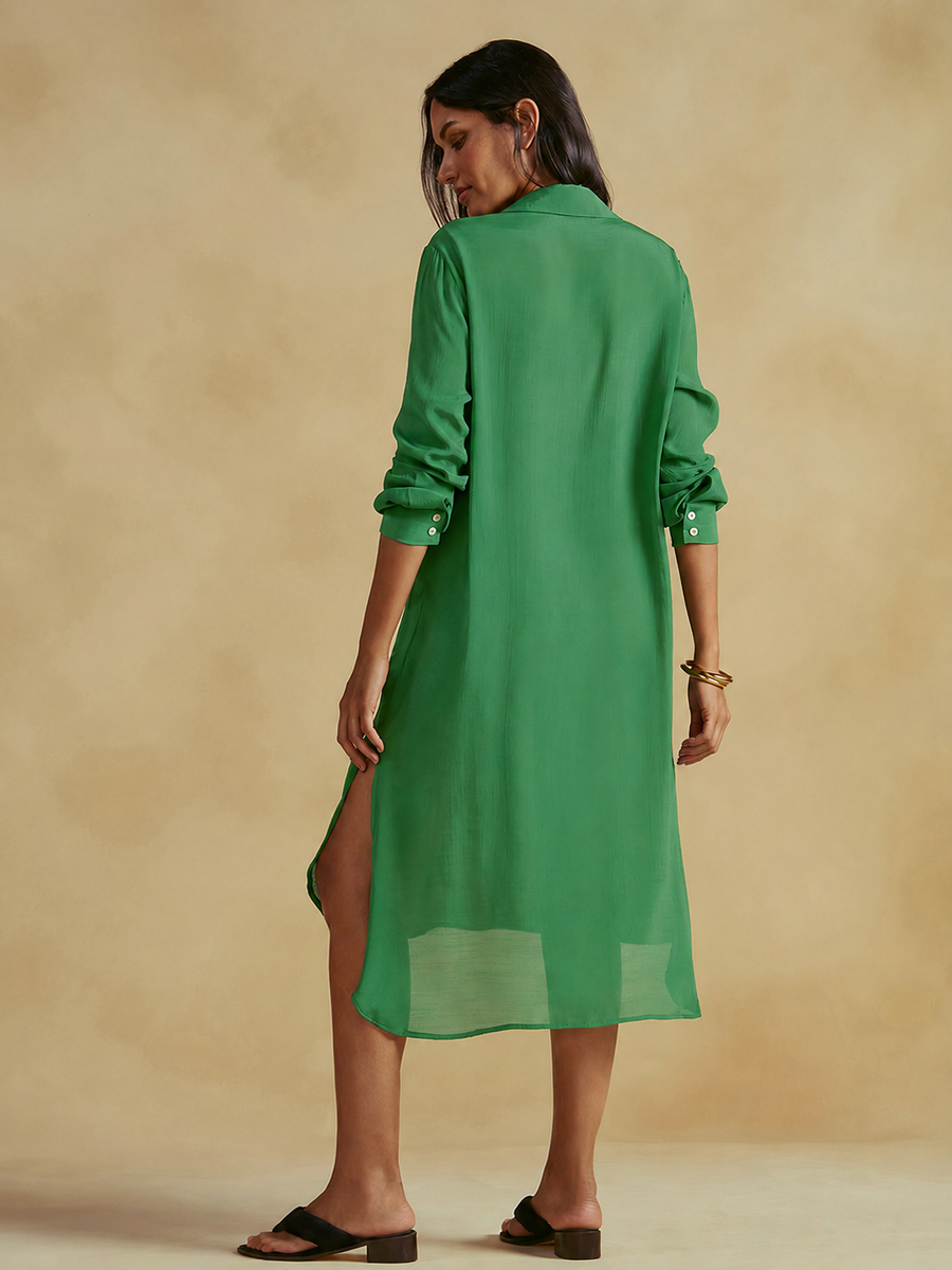 chemise longa verde militar 20622 cia marítima