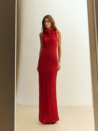 vestido tricot vermelho camila 0934 oásis resortwear