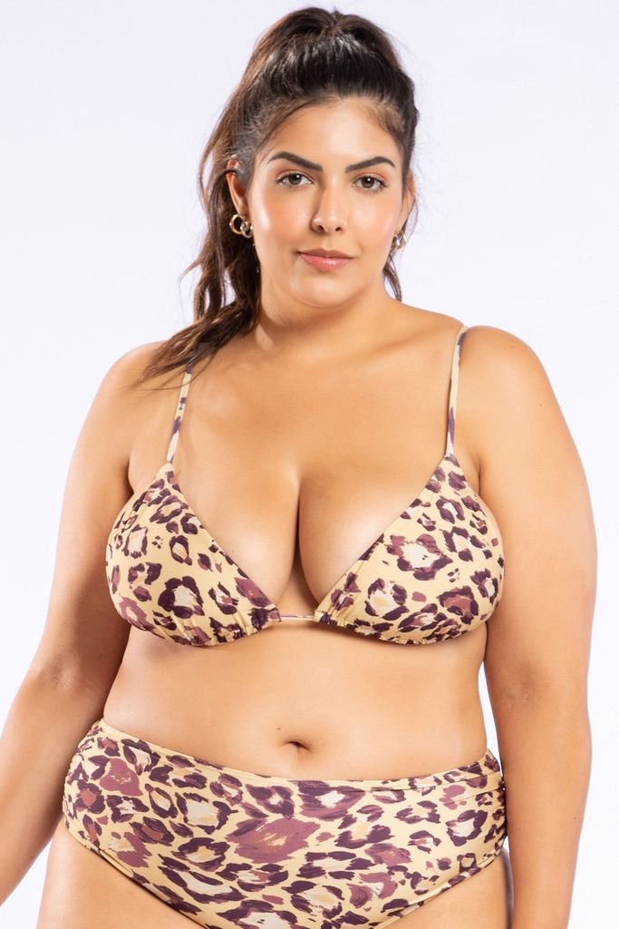 biquini cortininha plus size animal print leopard 44863 live