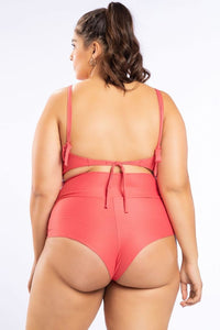 biquini plus size cintura alta rosa 44874 live