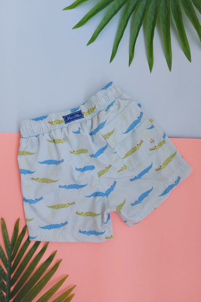 shorts infantil verde jacare 4049 mer bleu resort wear