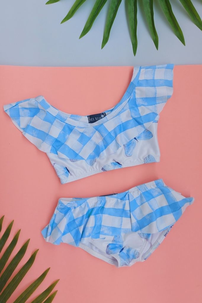 biquini infantil butterfly azul 1039 mer bleu resort wear