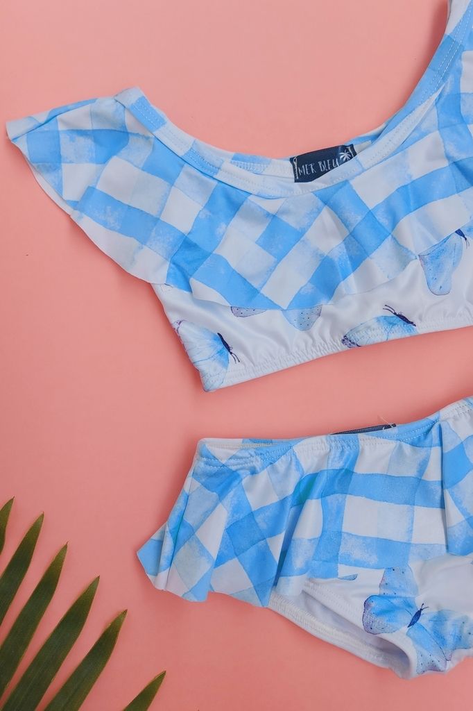 biquini infantil butterfly azul 1039 mer bleu resort wear