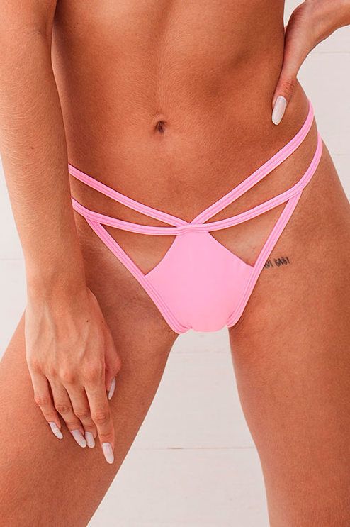 calcinha tira dupla tule rosa tutti frutti 0506 sereia brasil