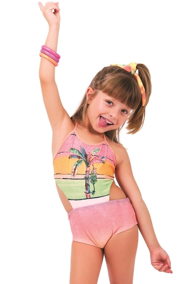 maiô infantil engana mamãe colorido lucinha 9915 de chelles
