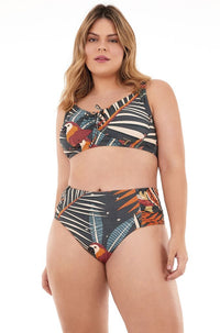 biquíni plus size cintura alta folhagem 2133101 new beach