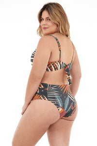biquíni plus size cintura alta folhagem 2133101 new beach